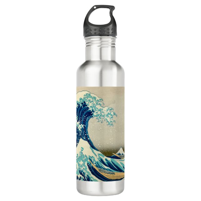 The Great Wave off Kanagawa - Hokusai 710 Ml Water Bottle (Front)