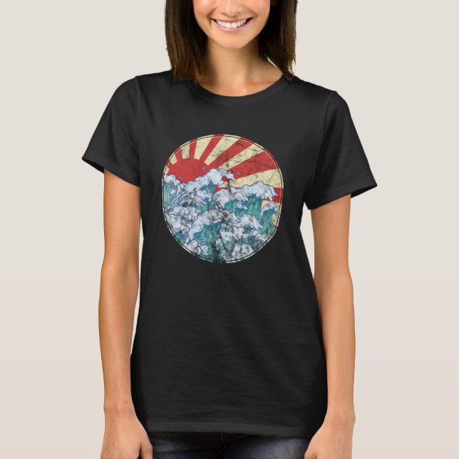 The Great Wave Off Kanagawa Hokusai inspired Japan T-Shirt (Front)