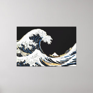 The Great Wave Off Kanagawa Hokusai, Japanese art Canvas Print