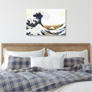 The Great Wave Off Kanagawa Hokusai, Japanese art Canvas Print