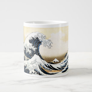 The Great Wave Off Kanagawa Hokusai, Japanese art Large Coffee Mug