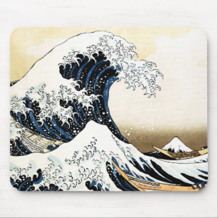 The Great Wave Off Kanagawa Hokusai, Japanese art Mouse Mat