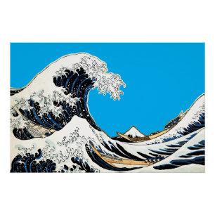 The Great Wave Off Kanagawa Hokusai, Japanese art Poster