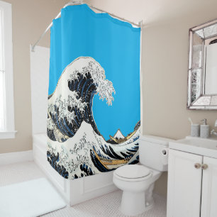 The Great Wave Off Kanagawa Hokusai, Japanese art Shower Curtain