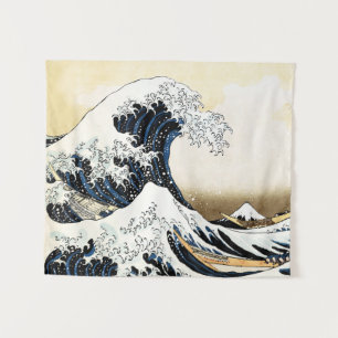 The Great Wave Off Kanagawa Hokusai, Japanese art Tapestry