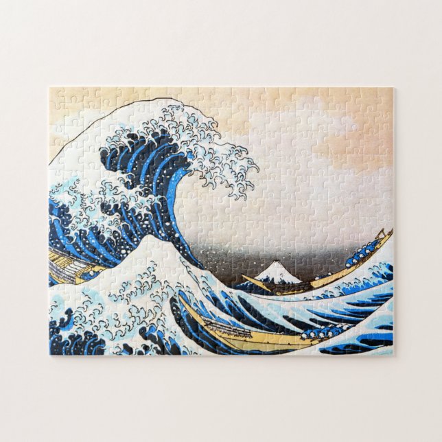 The Great Wave off Kanagawa, Hokusai Jigsaw Puzzle (Horizontal)
