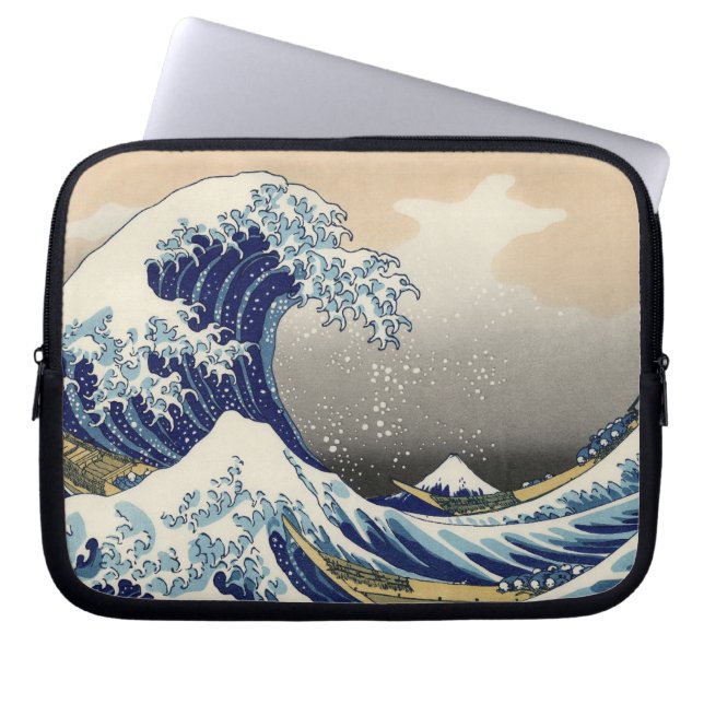 The Great Wave off Kanagawa, Hokusai Laptop Sleeve (Front)