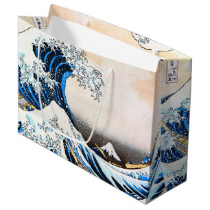 The Great Wave off Kanagawa, Hokusai Large Gift Bag