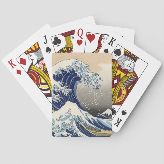 The Great Wave off Kanagawa Hokusai Playing Cards (Back)