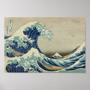 The Great Wave Off Kanagawa - Hokusai Poster
