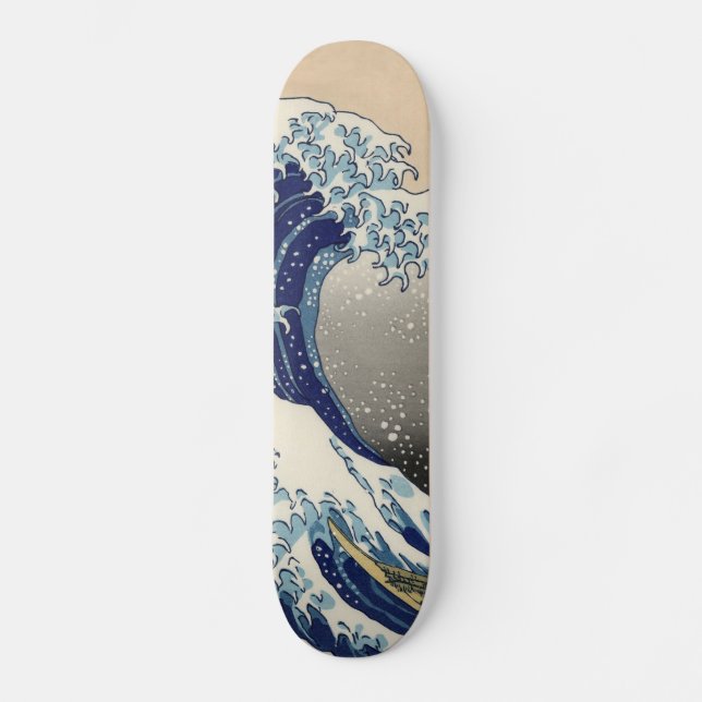 The Great Wave off Kanagawa Hokusai Skateboard (Front)