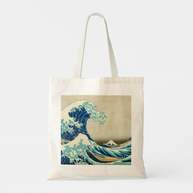 The Great Wave off Kanagawa - Hokusai Tote Bag (Back)
