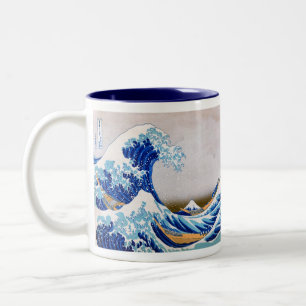 The Great Wave off Kanagawa, Hokusai Two-Tone Coffee Mug