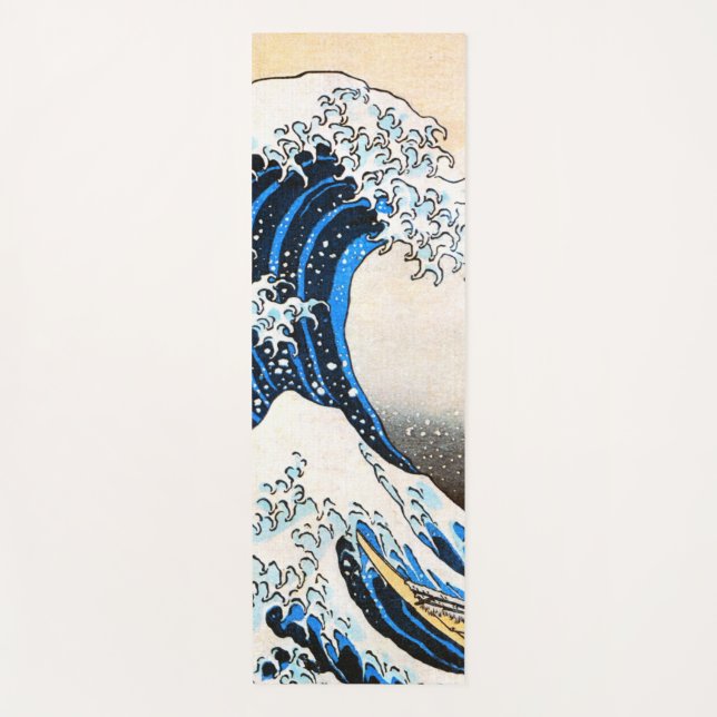 The Great Wave off Kanagawa, Hokusai Yoga Mat (Front)