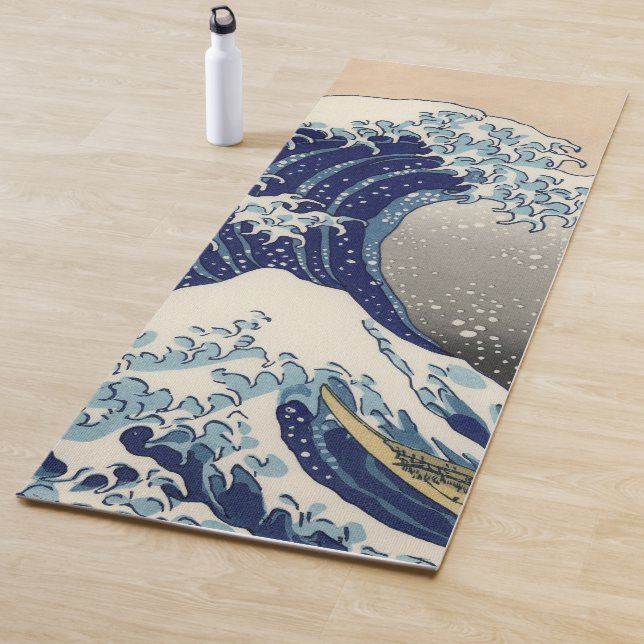 The Great Wave off Kanagawa Hokusai Yoga Mat (In Situ)