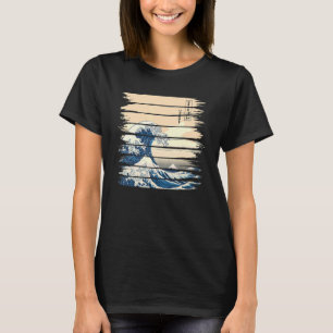 The Great Wave off Kanagawa Japanese Aesthetic Clo T-Shirt