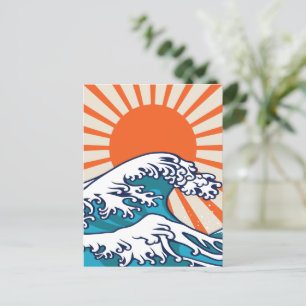 The Great Wave off Kanagawa, japanese wave Postcard