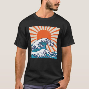 The Great Wave off Kanagawa, japanese wave poster T-Shirt