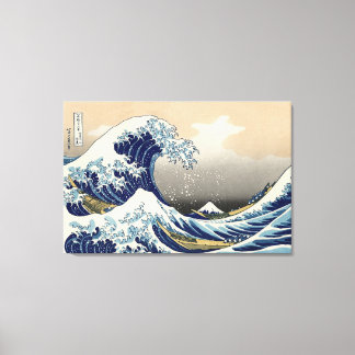 The Great Wave off Kanagawa.Katsushika Hokusai Canvas Print