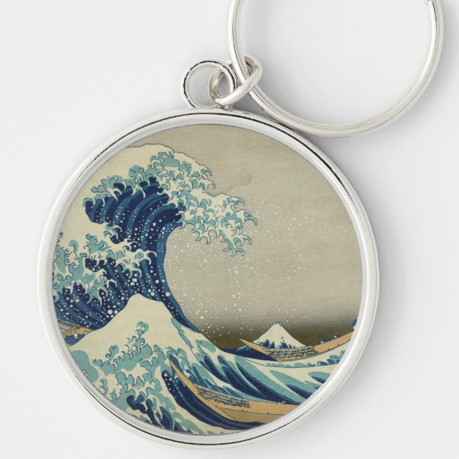 The Great Wave off Kanagawa Key Ring (Front)
