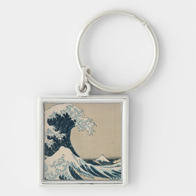 The Great Wave off Kanagawa Key Ring (Front)