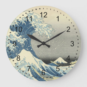The Great Wave off Kanagawa Large Clock