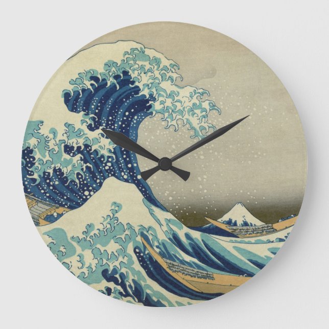The Great Wave off Kanagawa Large Clock (Front)