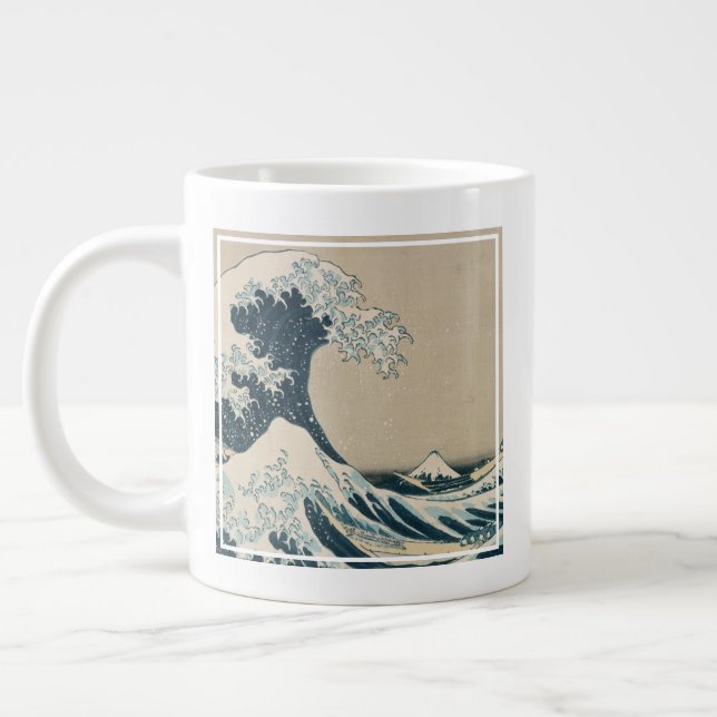 The Great Wave off Kanagawa Large Coffee Mug (Left)