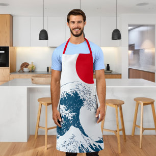 The Great Wave Off Kanagawa Modern Twist Apron