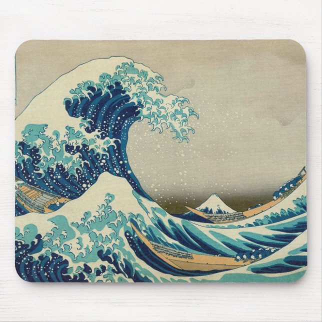 The Great Wave off Kanagawa Mouse Mat (Front)