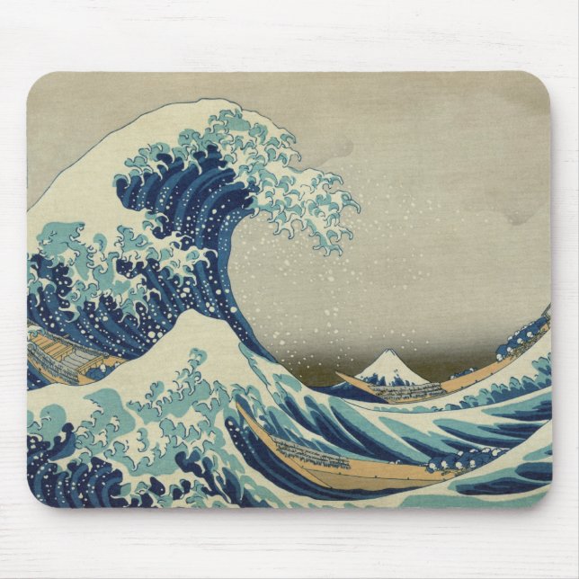 The Great Wave off Kanagawa Mouse Mat (Front)