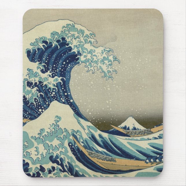 The Great Wave off Kanagawa Mouse Mat (Front)