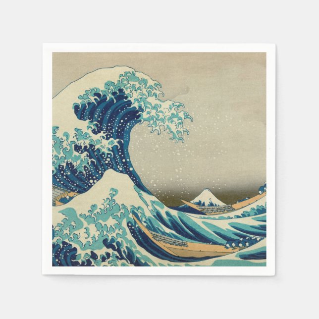The Great Wave off Kanagawa Napkin (Front)