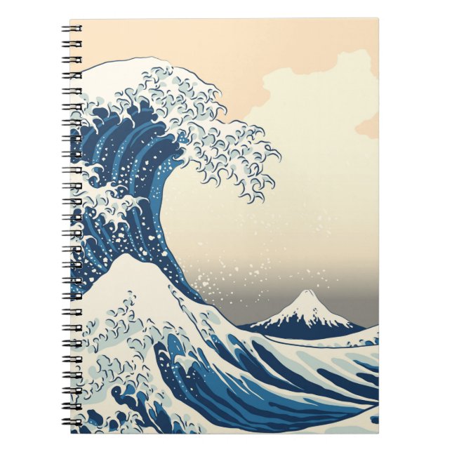 The great wave off kanagawa painting reproduction  notebook (Front)