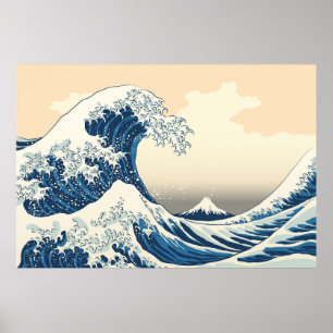 The great wave off kanagawa painting reproduction  poster