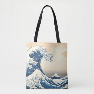 The great wave off kanagawa painting reproduction tote bag