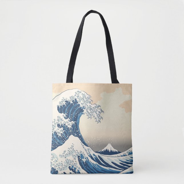 The great wave off kanagawa painting reproduction  tote bag (Front)