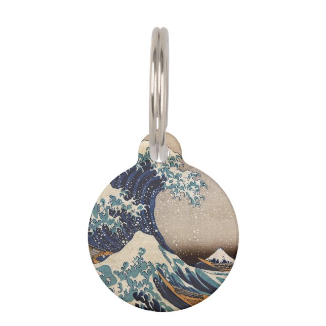 The Great Wave off Kanagawa Pet Tag (Front)