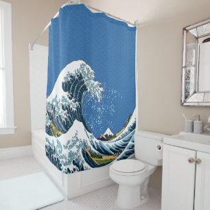 The Great Wave off Kanagawa Shower Curtain