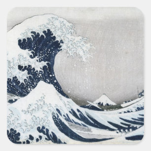 The Great Wave off Kanagawa Square Sticker