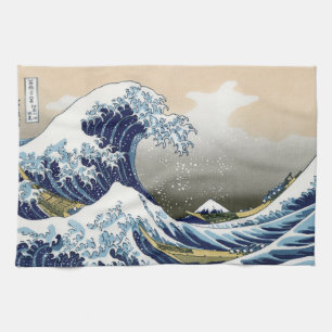 The Great Wave Off Kanagawa Tea Towel