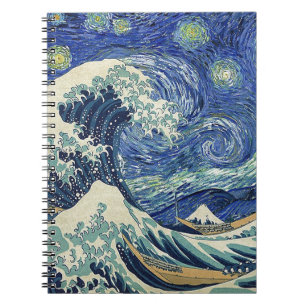 The Great Wave Off Kanagawa - The Starry Night Notebook