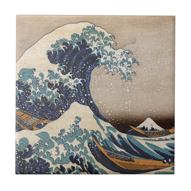The Great Wave off Kanagawa Tile (Front)