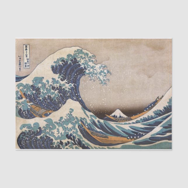 The Great Wave off Kanagawa Tissue Paper (Front)