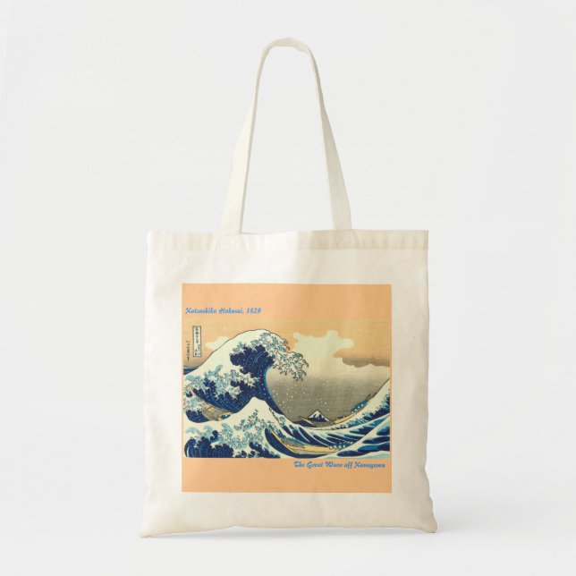 The Great Wave Off Kanagawa Tote Bag (Front)