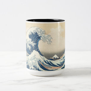 The Great Wave off Kanagawa Two-Tone Coffee Mug
