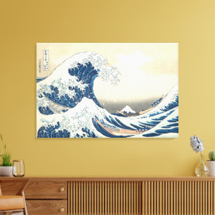 The Great Wave off Kanagawa Ukiyo-e Japanese Art Canvas Print