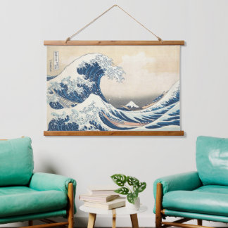 The Great Wave off Kanagawa Ukiyo-e Japanese Art Hanging Tapestry