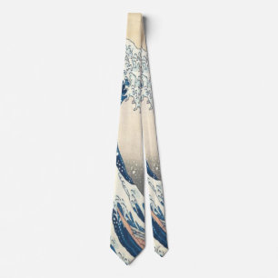 The Great Wave off Kanagawa Ukiyo-e Japanese Art  Tie