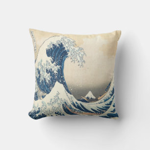 The Great Wave off Kanagawa Ukiyo-e Japanese Cushion